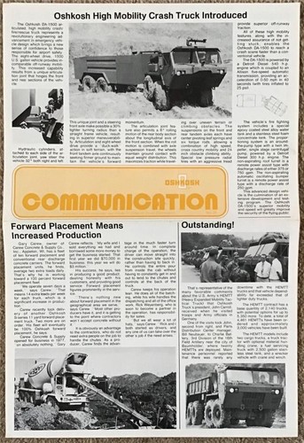 Oshkosh trucks communication - oshkosh,