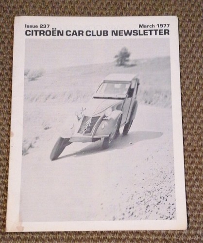 Citroen car club newsletter - citroen,