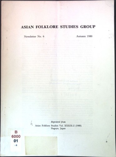 Asian folklore studies group - folklore,