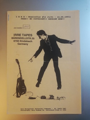 Irre tapes newsletter - tapes,