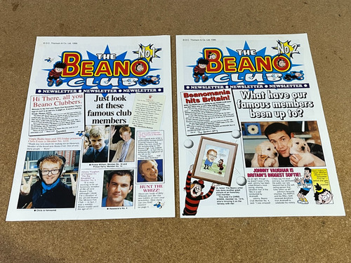 Beano club newsletter 2 - club,