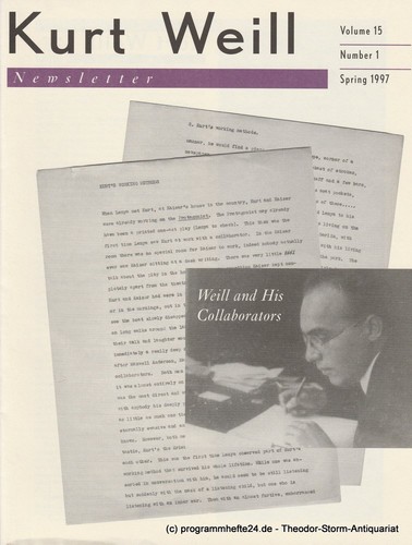 Kurt weill newsletter - kurt,