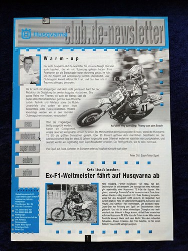 Husqvarna club newsletter - husqvarna,